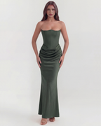 Leah - Corset Maxi Occasion Dress
