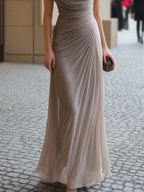 Victoria – Ruched Elegant Maxi Dress