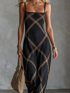 Janine - Geometric Maxi Dress