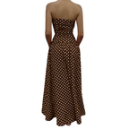 Maelle – Polka Dot Strapless Maxi Dress