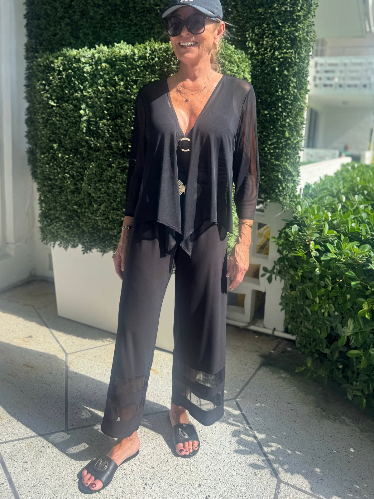 Statement Pant With Mesh Details | PA256