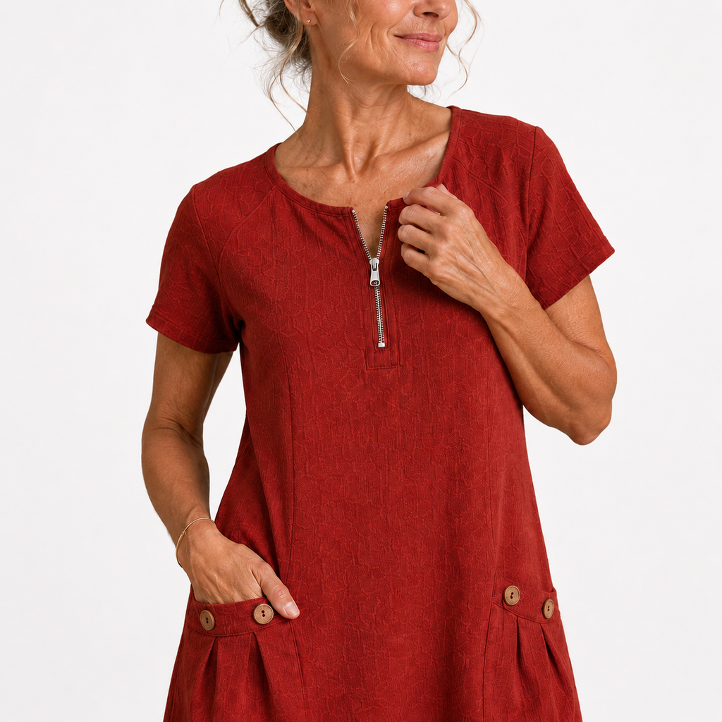 Sadie - Cotton and Linen Casual Dress