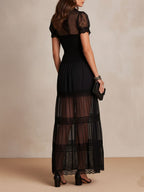 Jilian – Bohemian Lace Maxi Dress