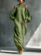Brea – Cold Shoulder Maxi Dress