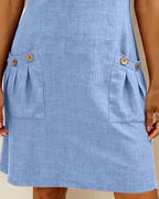 Marlow - Cotton Dress with Zip Pocket