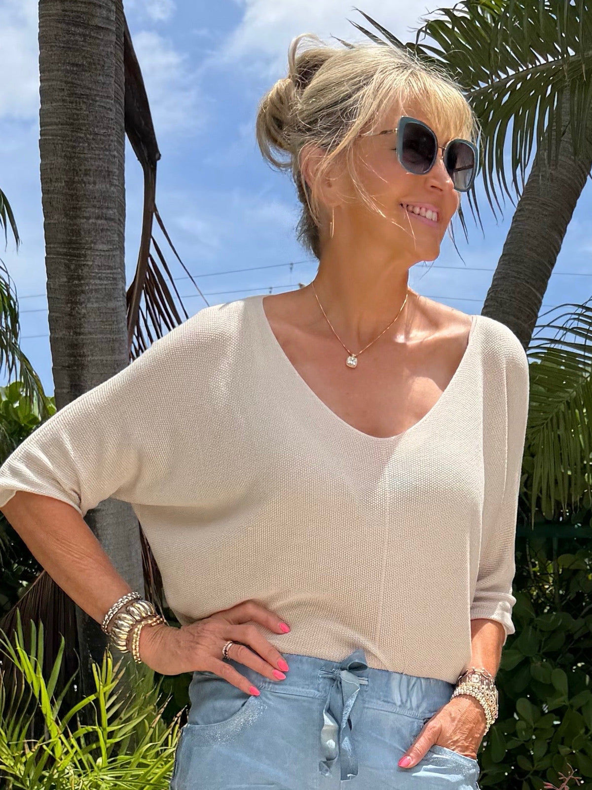 Positano Italian Knit Top | T336