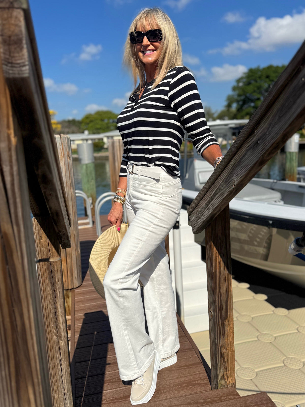 Frank Lyman Classic White Denim | JN216