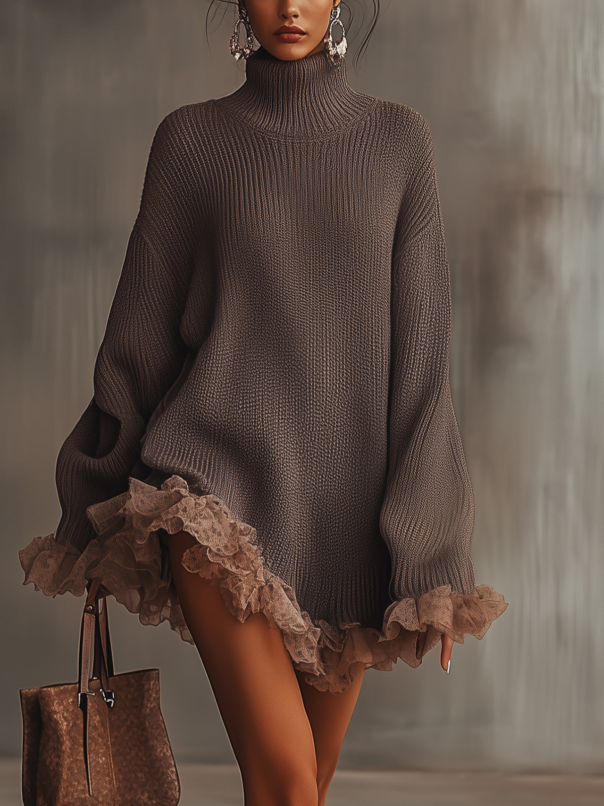 Hester - Ruffled Knit Dress