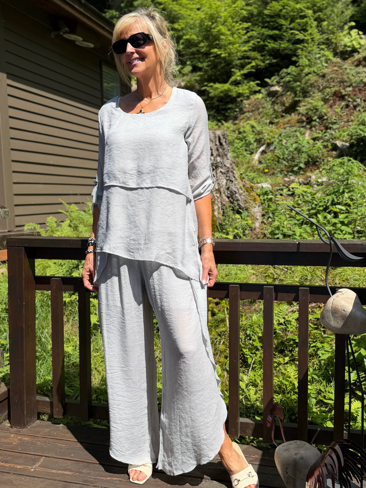 Breezy & Beautiful Layered Flow Pants | PA281