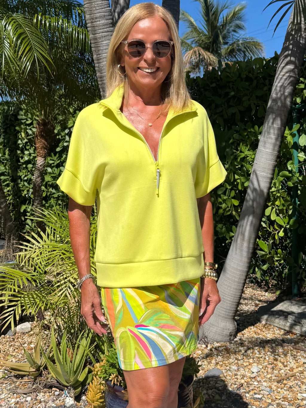 Pull-On Skort With Rounded Hem | SK221