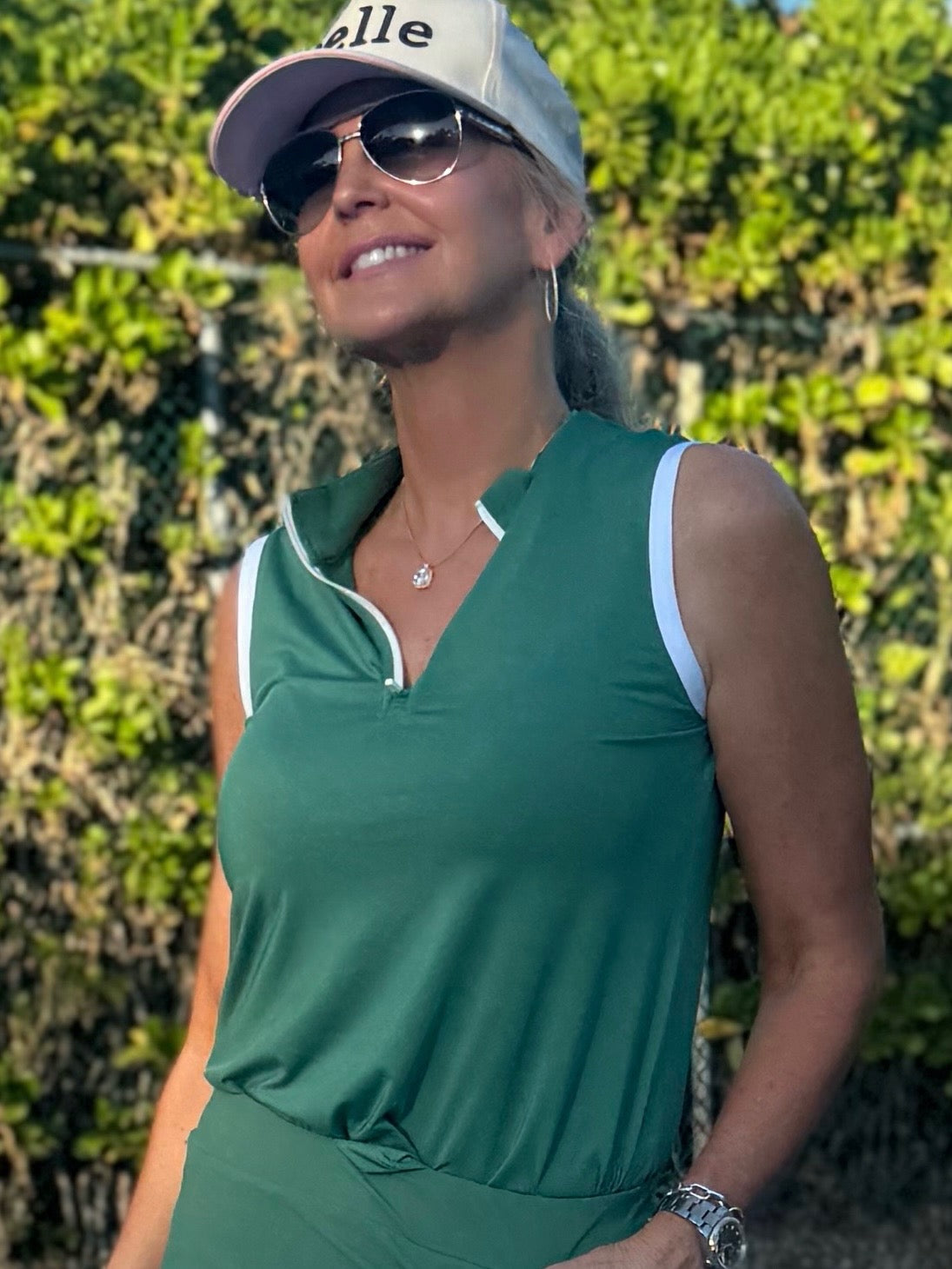 2-Tone Sleeveless Athleisure Top | T298