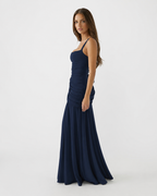Kira – Ruched Square Neck Maxi Dress