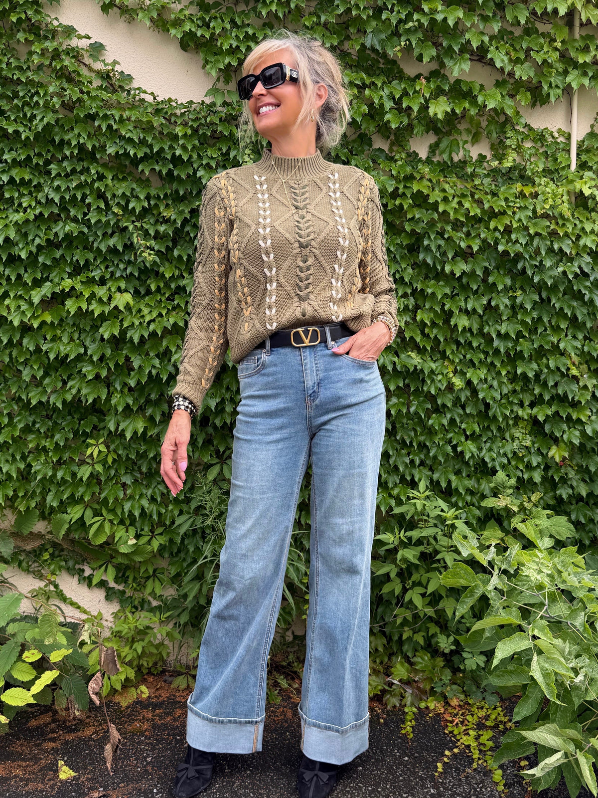 High Rise Jean With Cuff | JN222