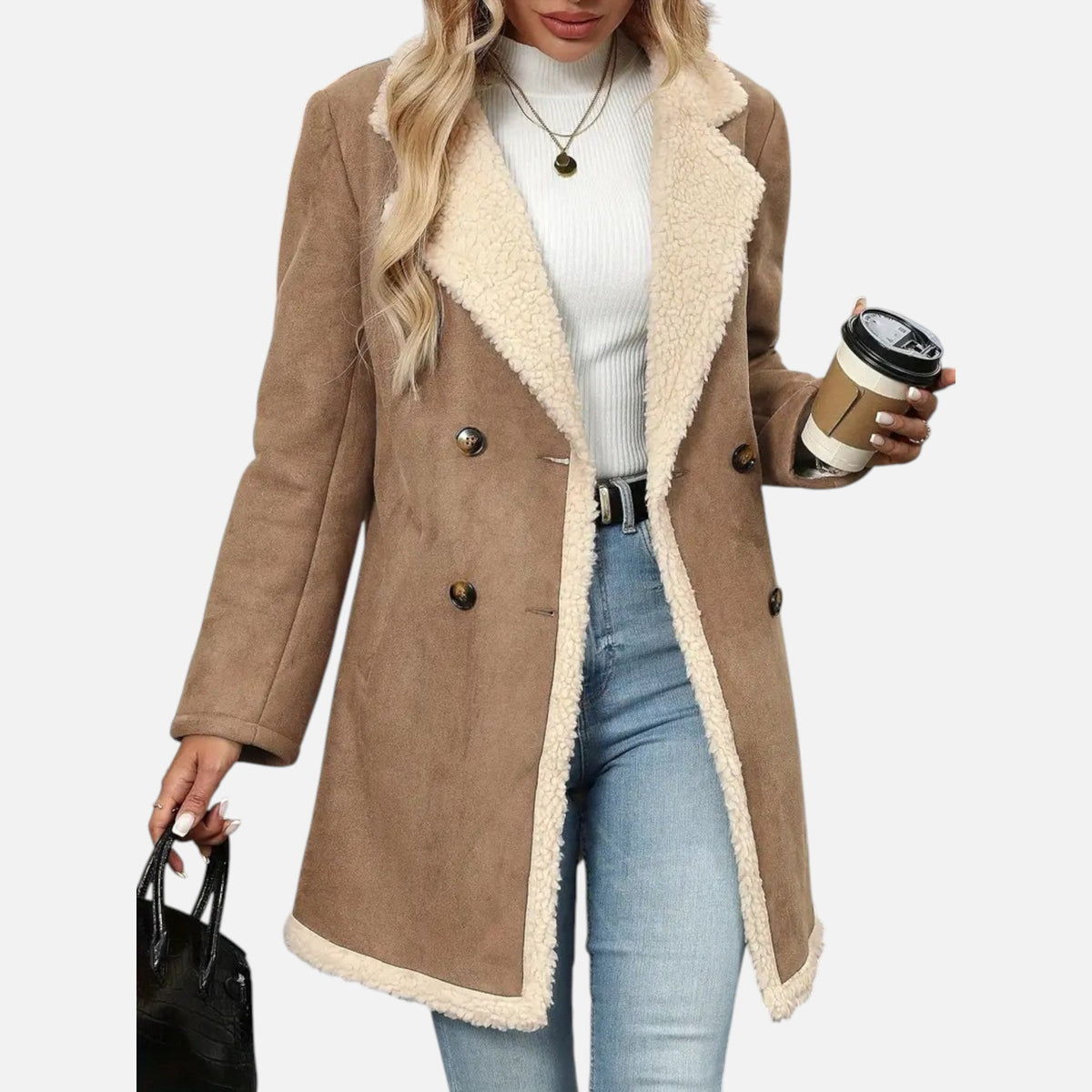 Emma | Women's Trench Coat With Pockets And Long Sleeve | Classic