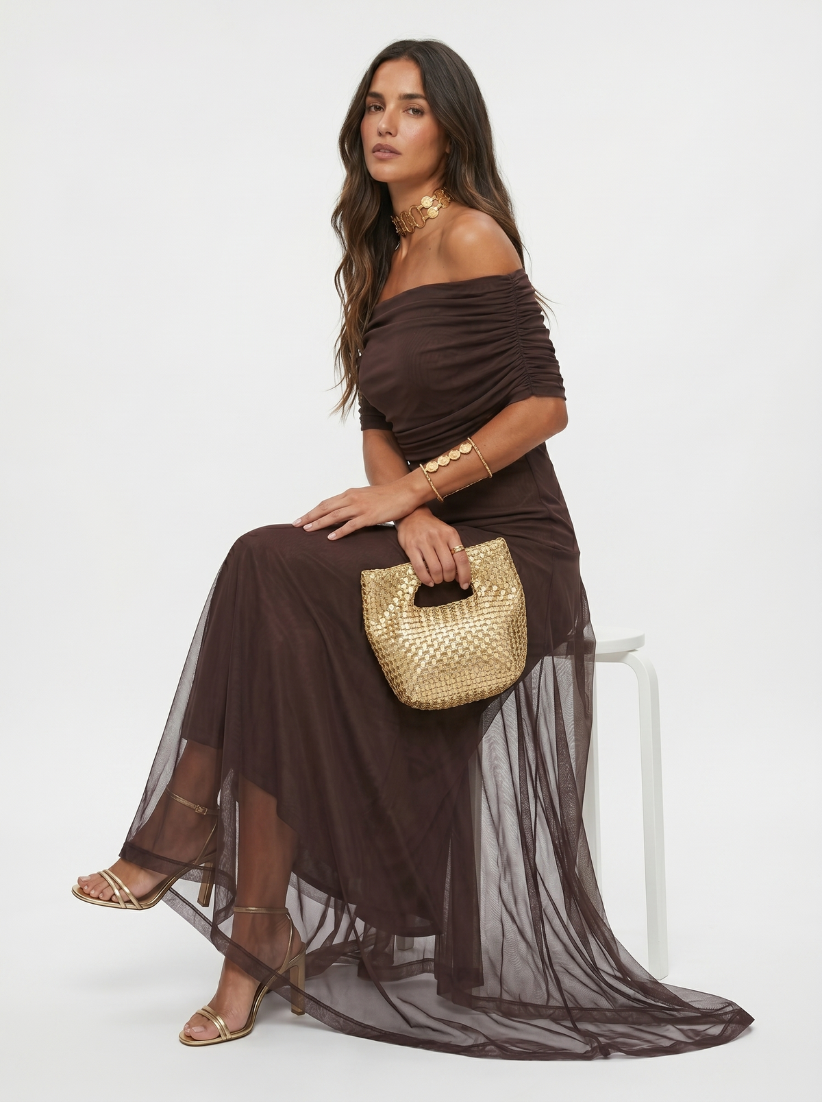 Myla - Elegant Off-Shoulder Maxi Dress