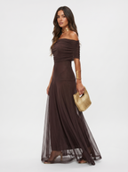 Myla - Elegant Off-Shoulder Maxi Dress
