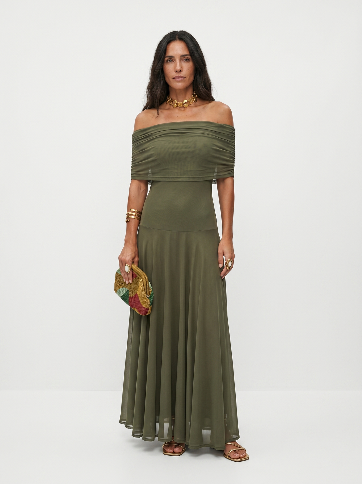 Myla - Elegant Off-Shoulder Maxi Dress