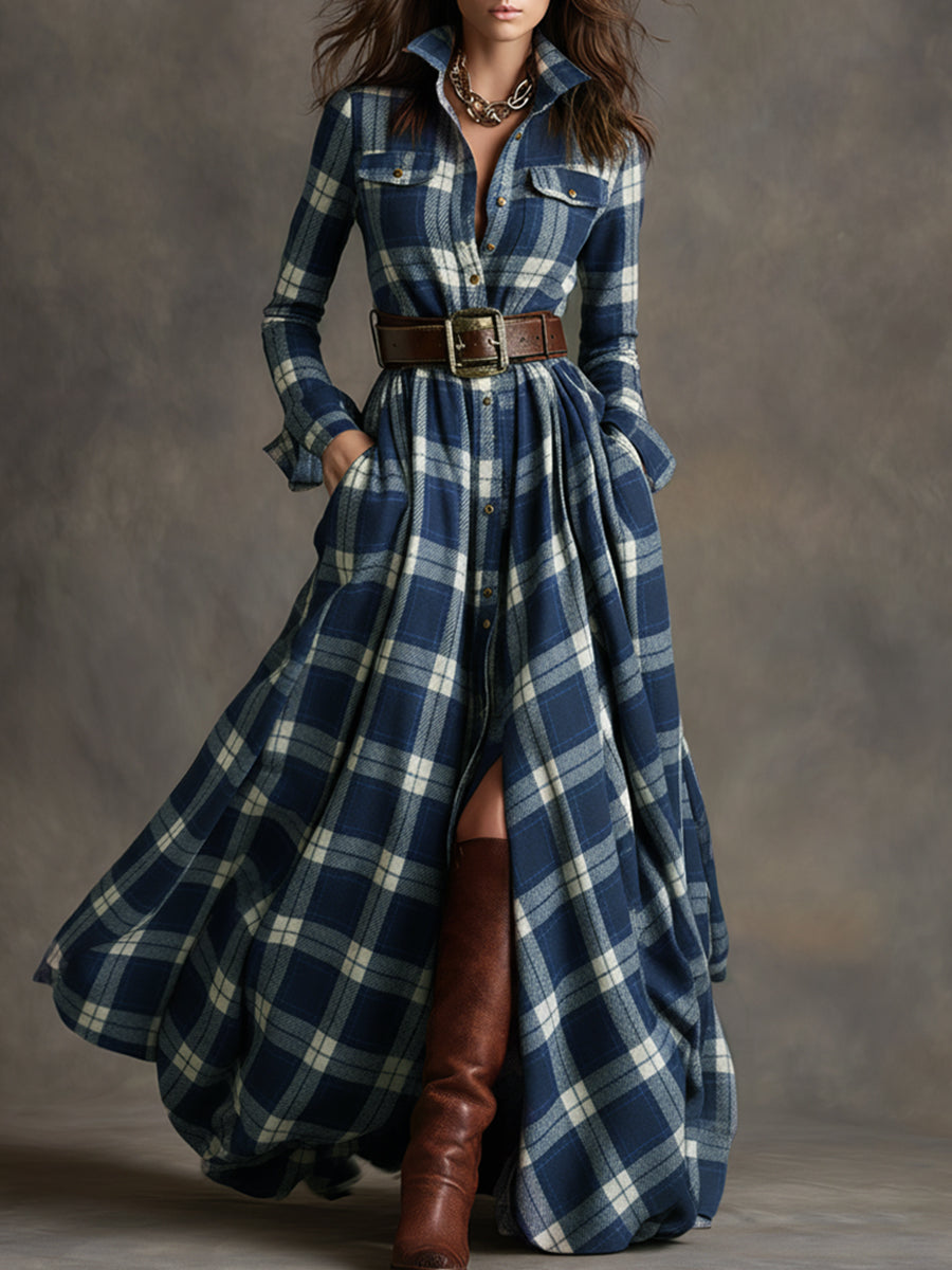 Ashlyn - Belted Shirt Dress for Timeless Elegance