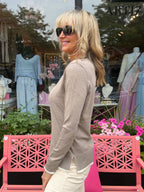 Cozy Contrast V-Neck Sweater | SW260