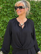 Fabulous Front Crossover Blouse | T351