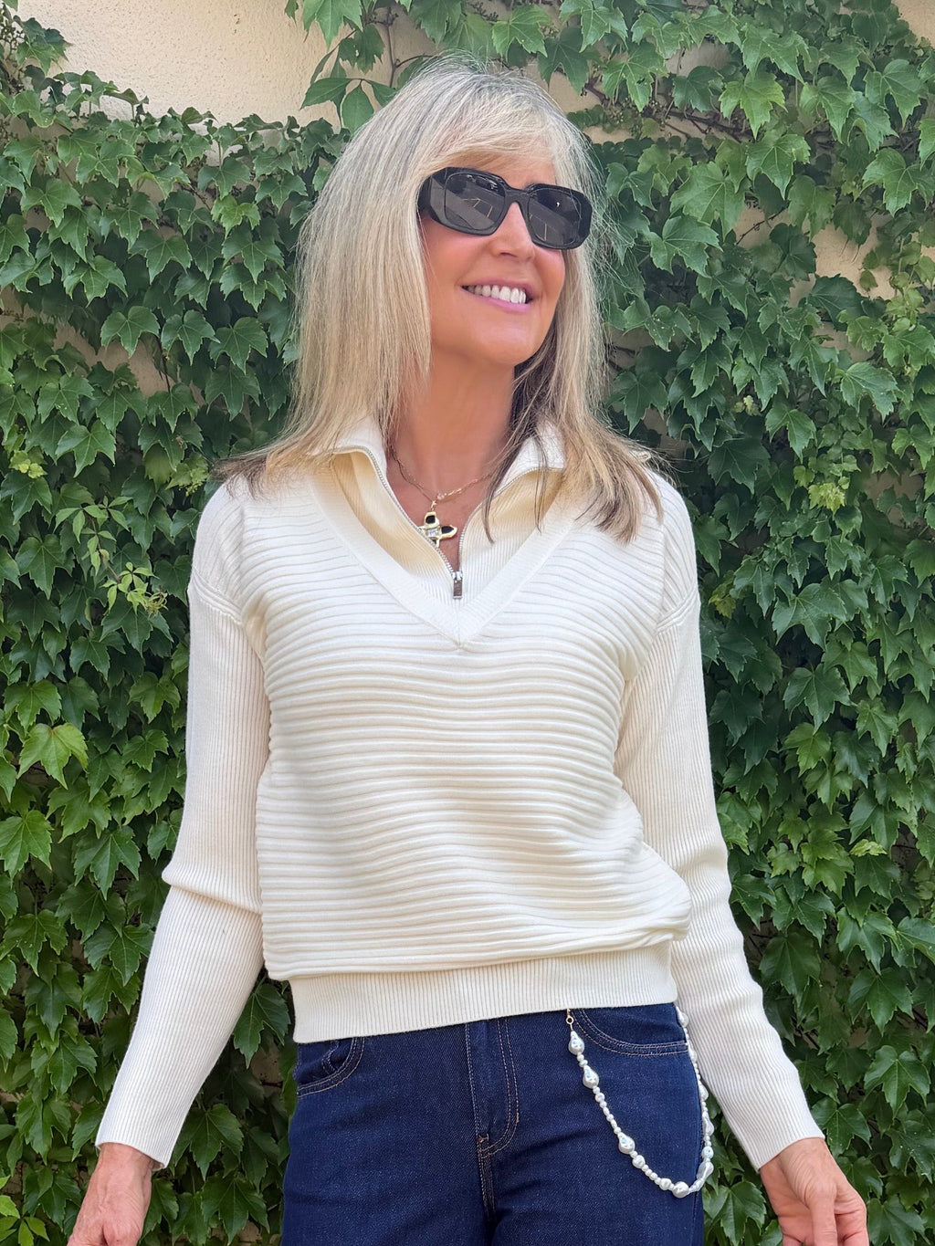 Soft Quarter Zip Sweater | SW259