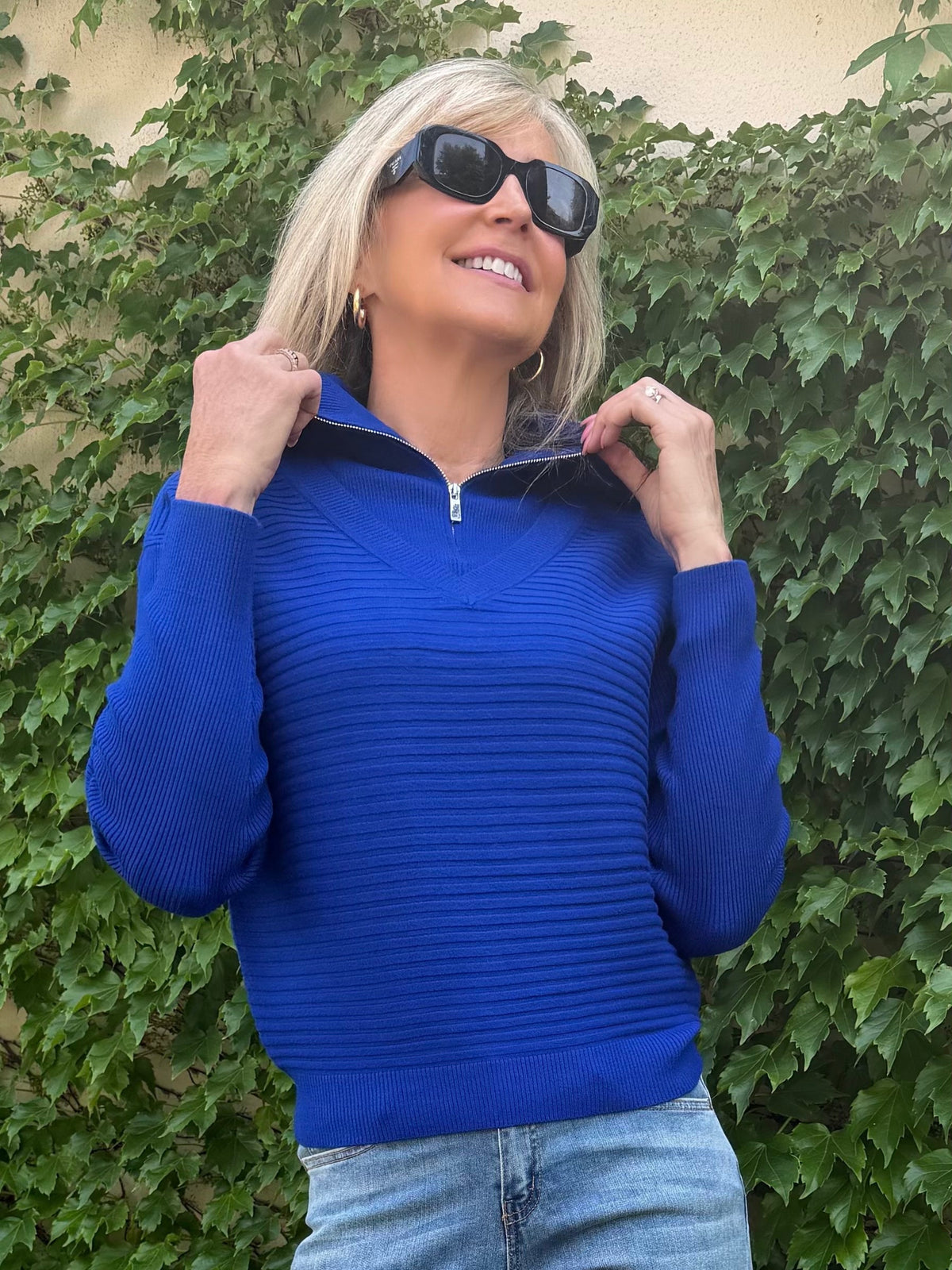 Soft Quarter Zip Sweater | SW259