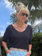 Positano Italian Knit Top | T336