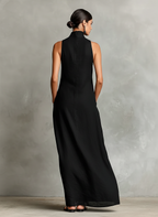 Tiffany - Minimalist Maxi Dress with Pockets