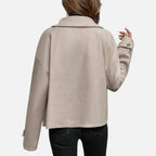 Olivia | Women's Button-Front Coat With Long Sleeve | Chic