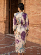 Raine – Elegant V-Neck Wrap Dress with Adjustable Waist Tie