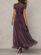 Effy – Violet Chiffon Maxi Dress