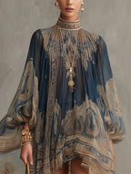 Tamara - Baroque Chiffon Mini Dress