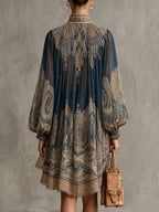 Tamara - Baroque Chiffon Mini Dress