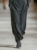 Winslow - Black Turtleneck Zip-up Maxi Dress