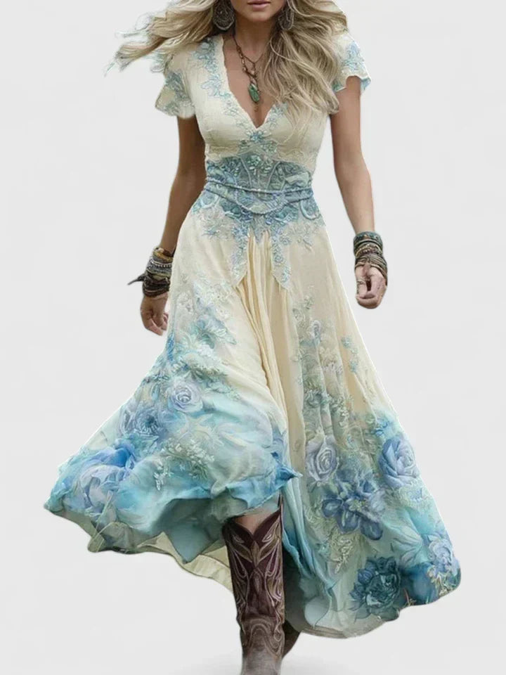 Bessie - Elegant Floral Maxi Dress