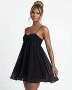 Aisha – Flowy Babydoll Mini Dress