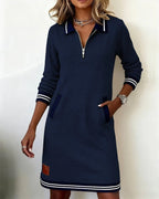 Esme – Long Sleeve Cotton Dress for Everyday Elegance