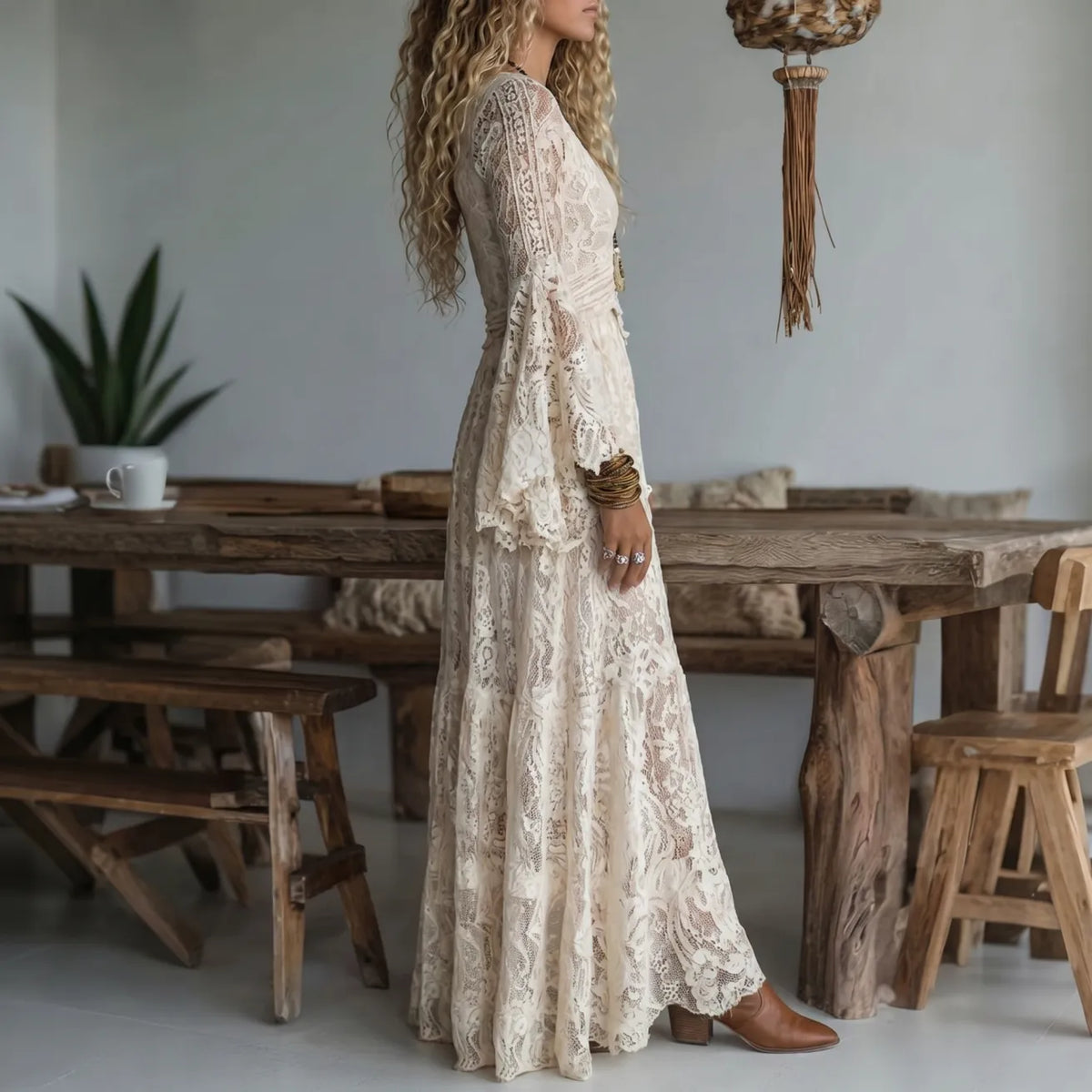 Lois - Vintage Mermaid Maxi Dress