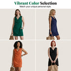 Yasmin – Sleeveless Cowl Neck Dress