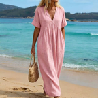 Marcelline – Linen & Cotton Maxi Dress