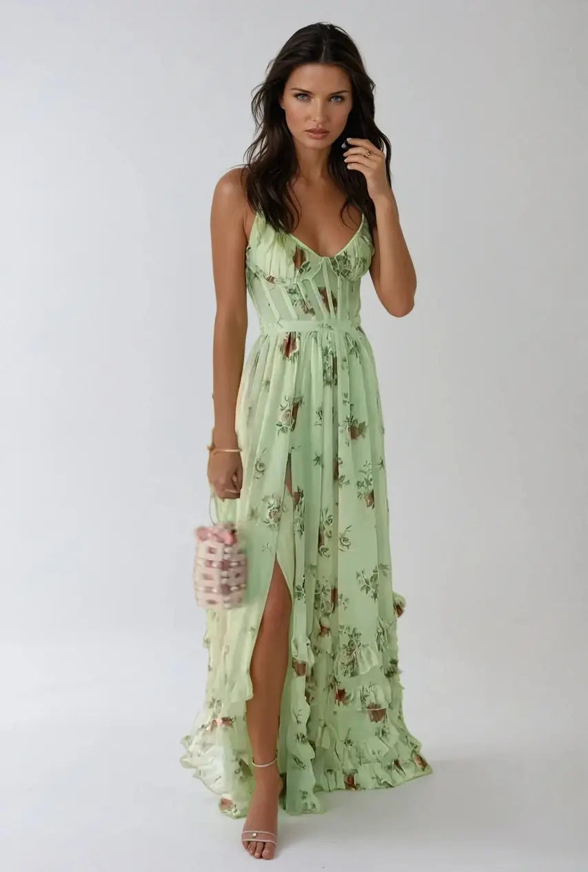 Norah – Flowing Boho Maxi Dress